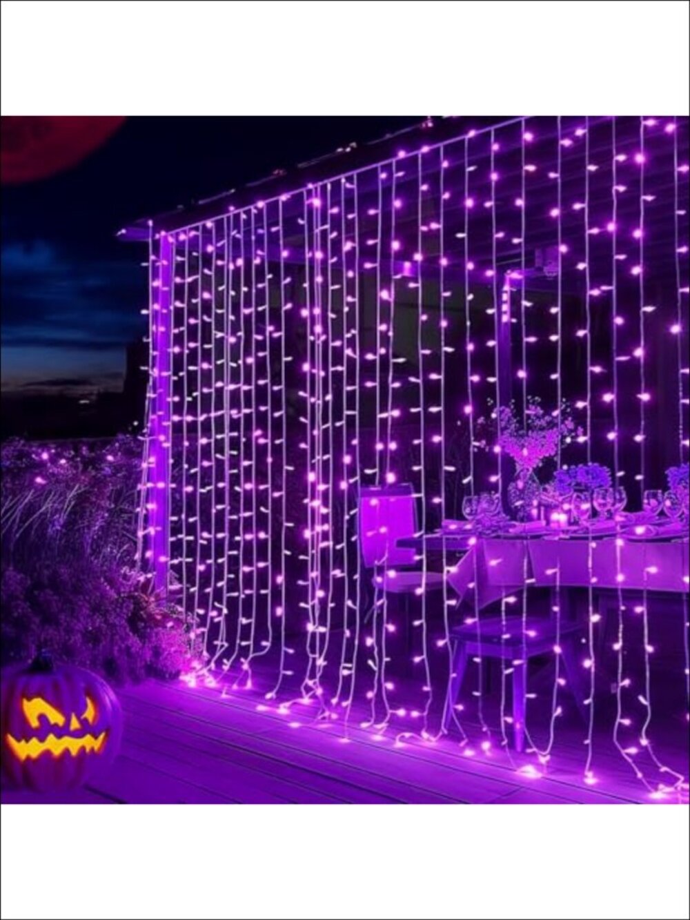 300 LED Curtain String Lights 8 Modes Waterproof Indoor Outdoor Décor 9.8ft
